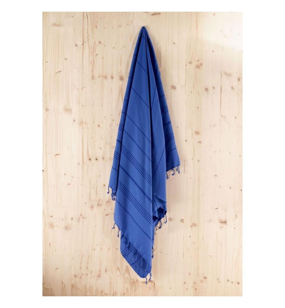 Fouta, telo mare, blu, 100% COTONE