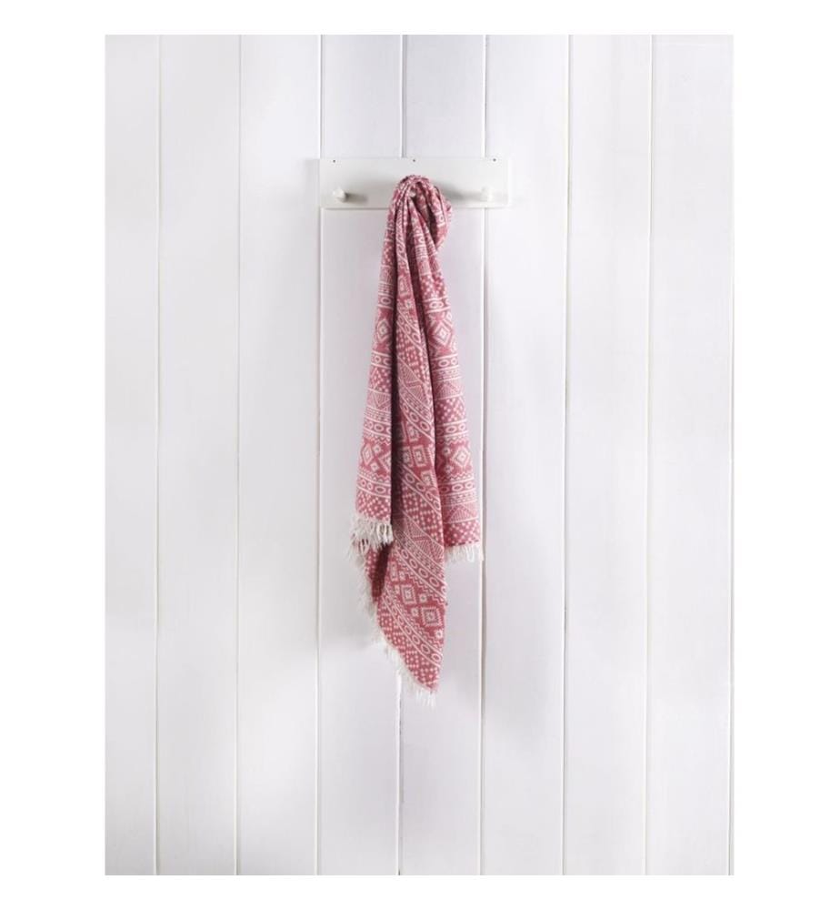 Fouta, Strandtuch, Rot, 100% Baumwolle, stark wasserABSorbierend