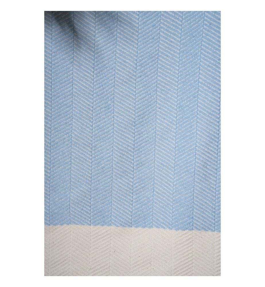Fouta, serviette de plage, bleu clair, 90 % COTON 10 % POLYESTER