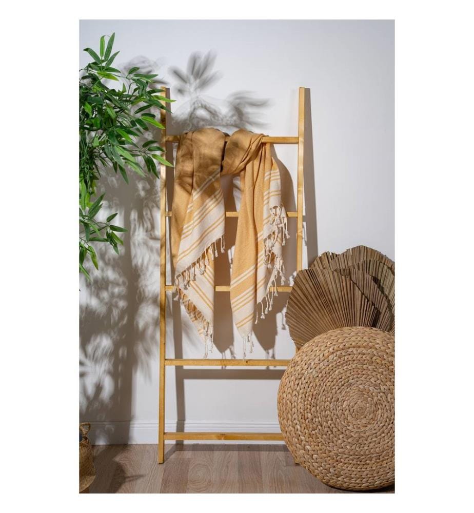 Fouta, serviette de plage, moutarde, 60 % COTON 40 % POLYESTER