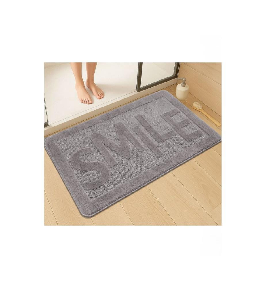 Bathmat, Grey, 100% POLYPROPYLENE
