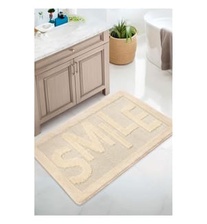 Bathmat, Cream, 100% POLYPROPYLENE