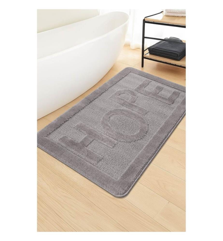 Bathmat, Grey, 100% POLYPROPYLENE