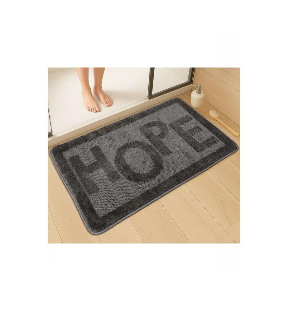Tapis de bain, anthracite, 100 % POLYPROPYLÈNE