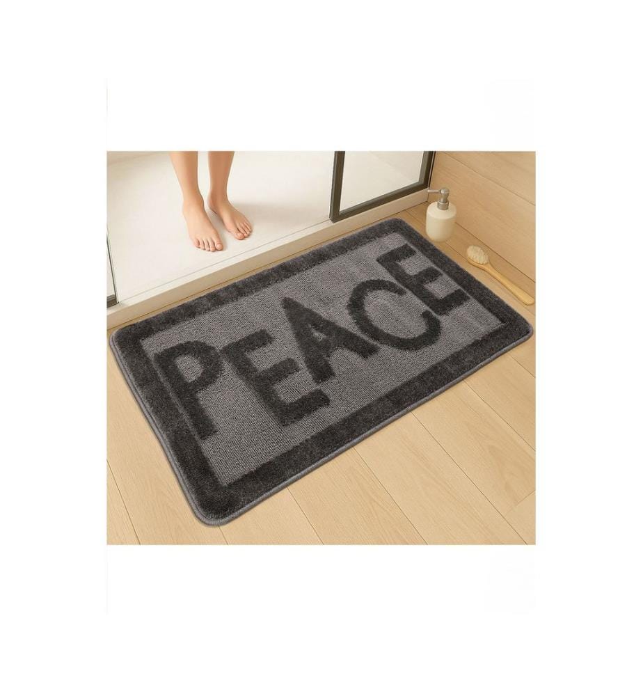Tapis de bain, anthracite, 100 % POLYPROPYLÈNE