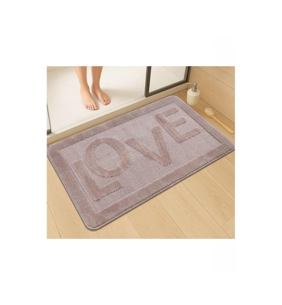 Tapis de bain, vison, 100 % POLYPROPYLÈNE