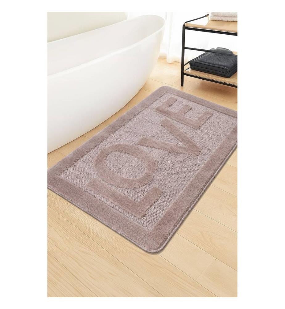 Tapis de bain, vison, 100 % POLYPROPYLÈNE