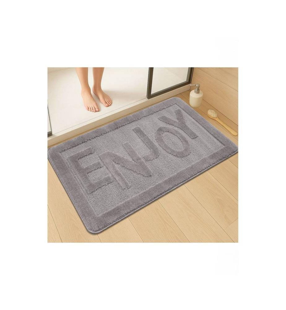Bathmat, Grey, 100% POLYPROPYLENE