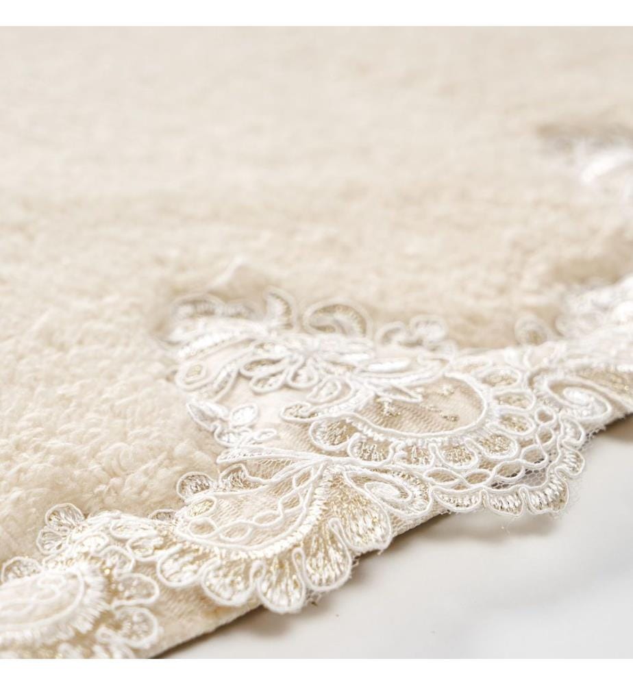 Badematten-Set, 2 Stück, Cappuccino, 100% Polyester