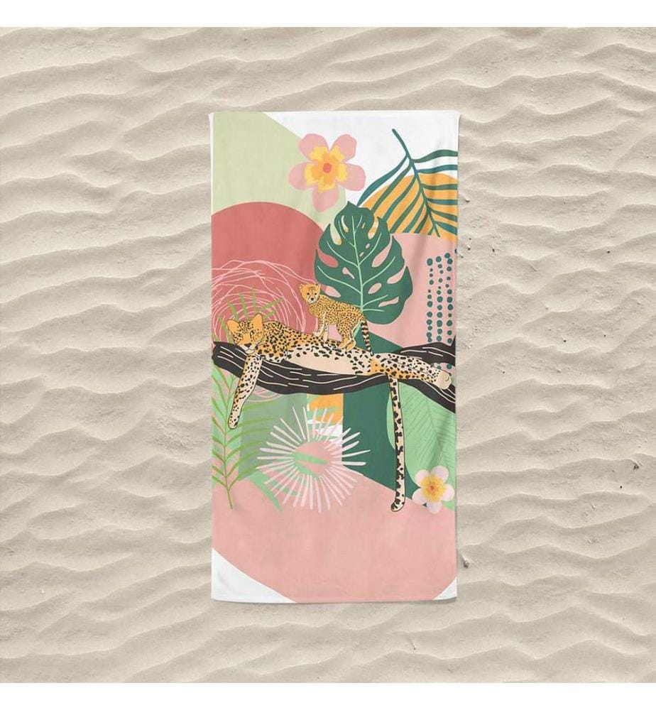 Beach Towel, Multicolor, 60% COTTON / 40% POLYESTER