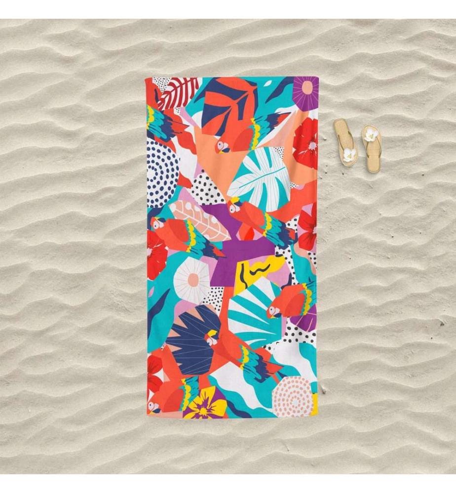 Beach Towel, Multicolor, 60% COTTON / 40% POLYESTER