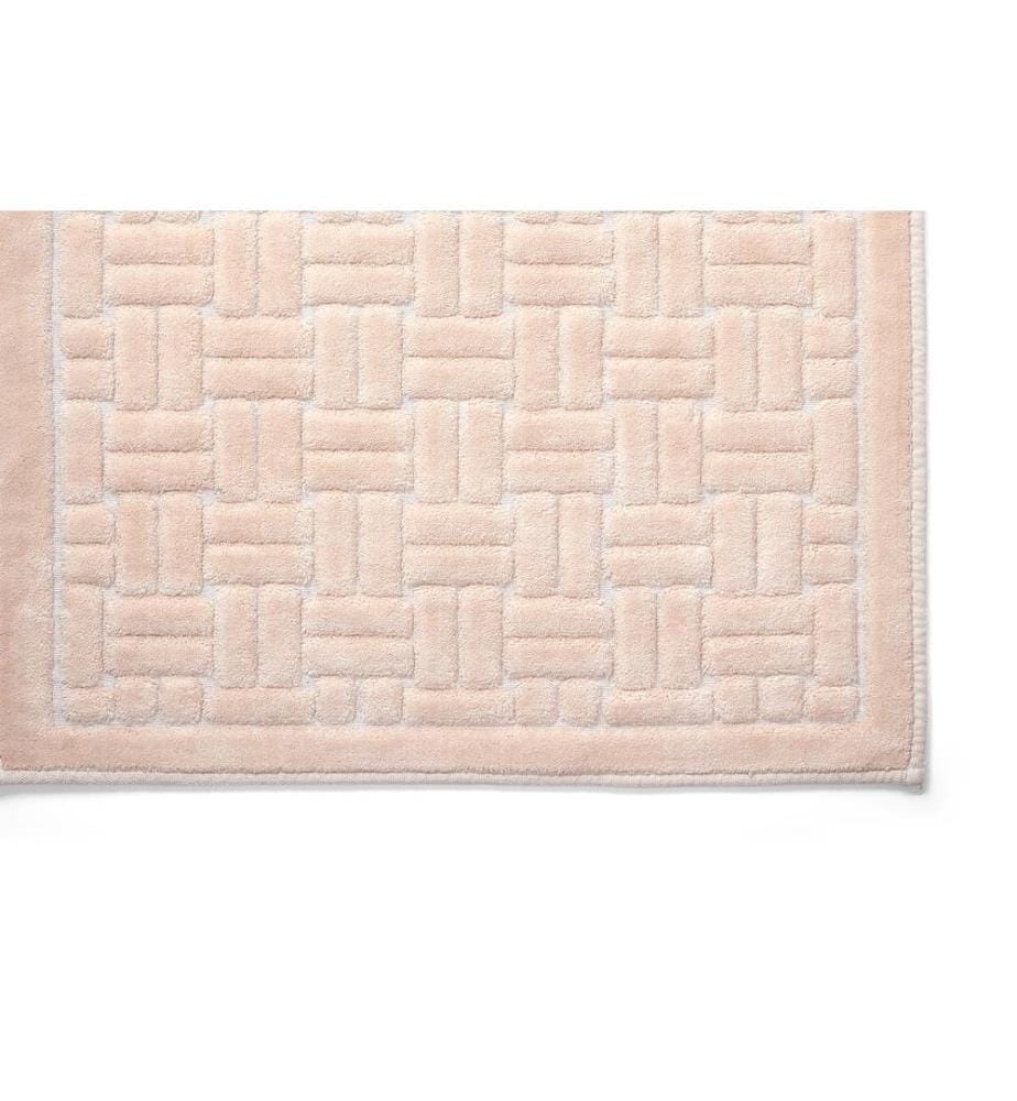 Bathmat Set, 2 Pieces, Powder, 100% Cotton, Non-Slip Underside