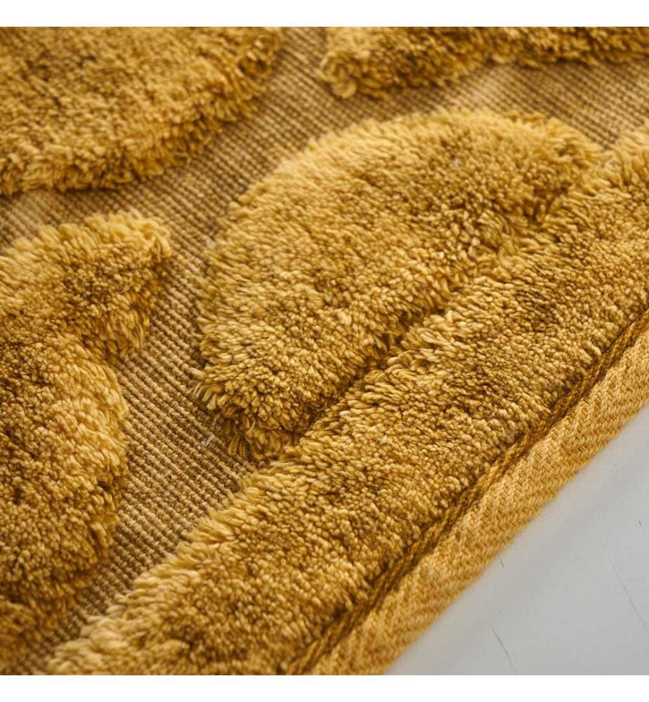 Bathmat Set, 2 Pieces, Yellow, 100% COTTON