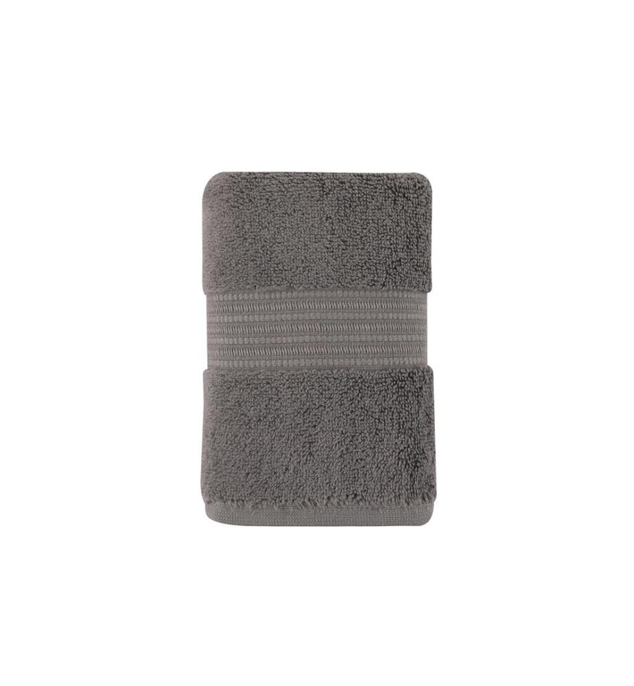 Waschhandtuch, Dunkelgrau, 100% Baumwolle