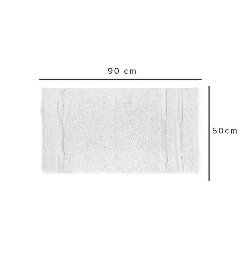 Asciugamano, bianco, 60% COTONE / 40% BAMBÙ