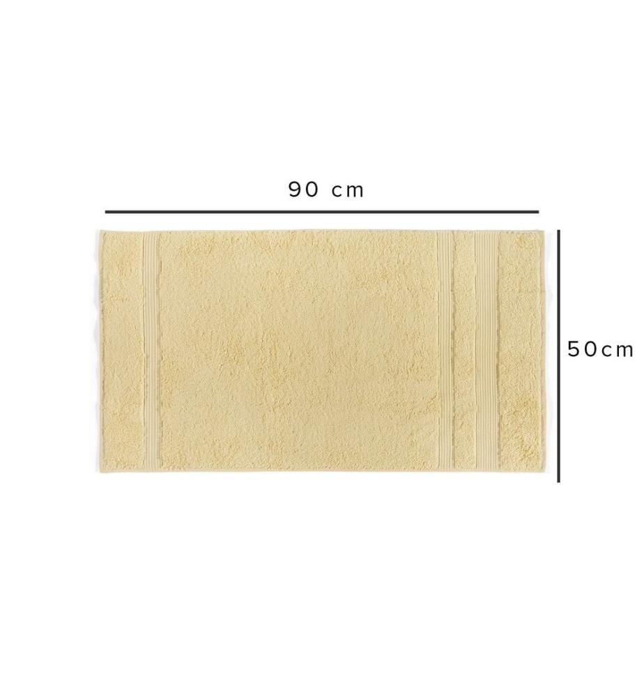 Asciugamano, Giallo, 60% cotone / 40% bambù