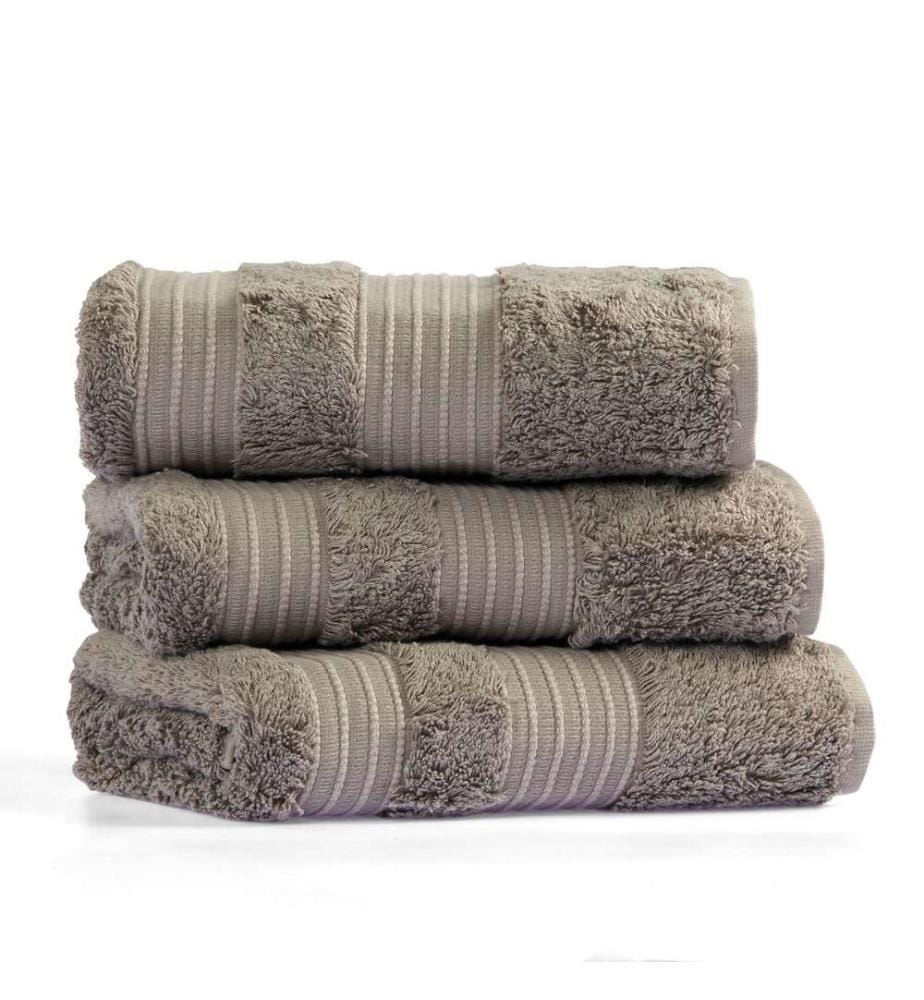 Badetuch, Grau, 60% Baumwolle / 40% Bambus