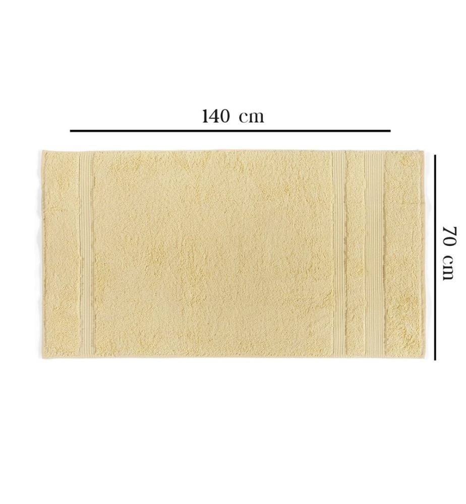 Asciugamano da bagno, Giallo, 60% cotone / 40% bambù