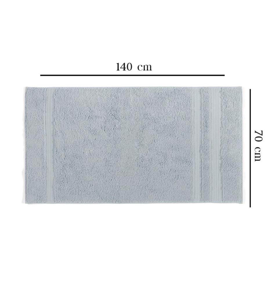 Asciugamano da bagno, blu, 60% cotone / 40% bambù