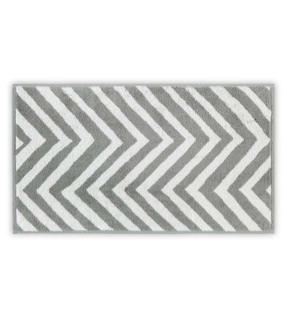 Asciugamano da bagno, Bianco, Grigio, 100% Cotone