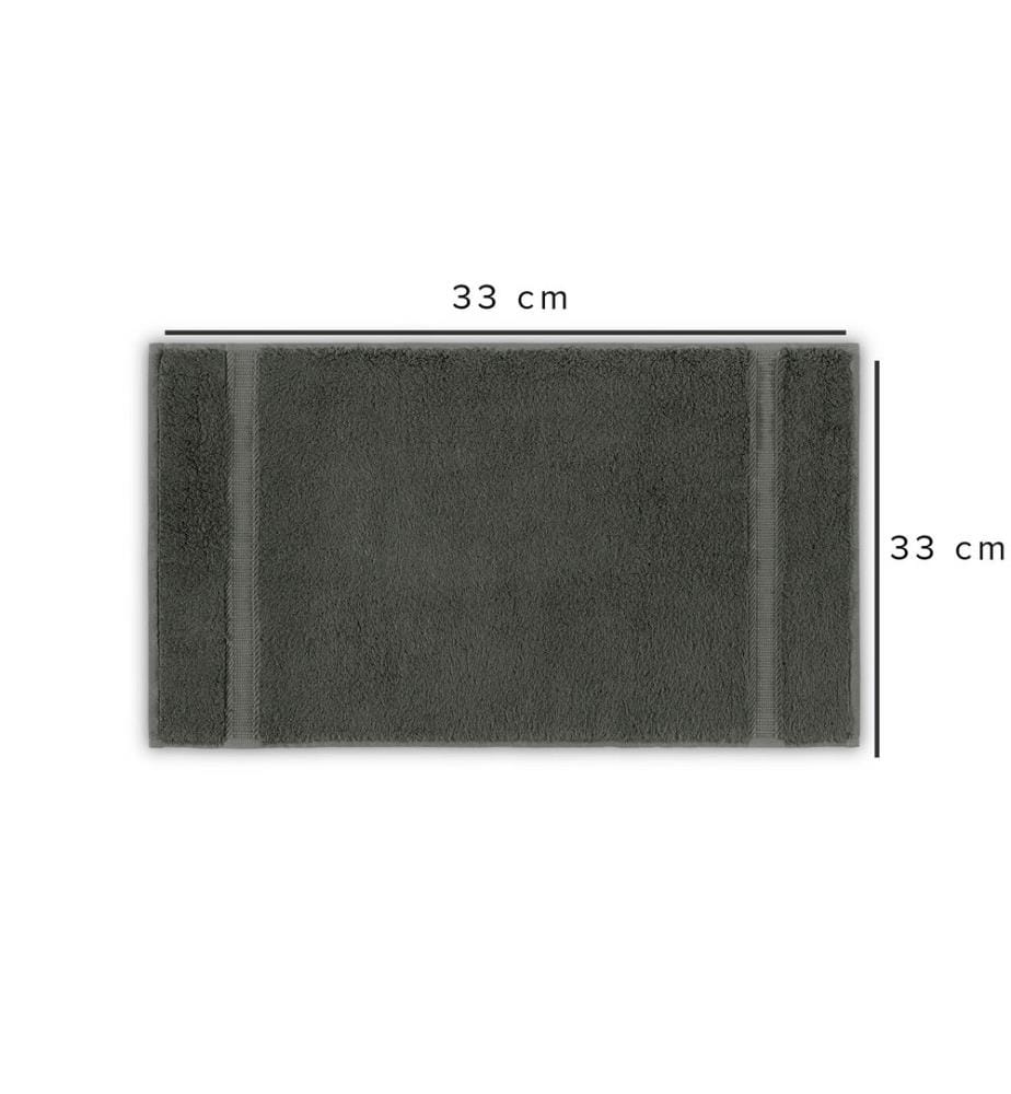 Waschhandtuch, Anthrazit, 65% Baumwolle / 35% Lyocell