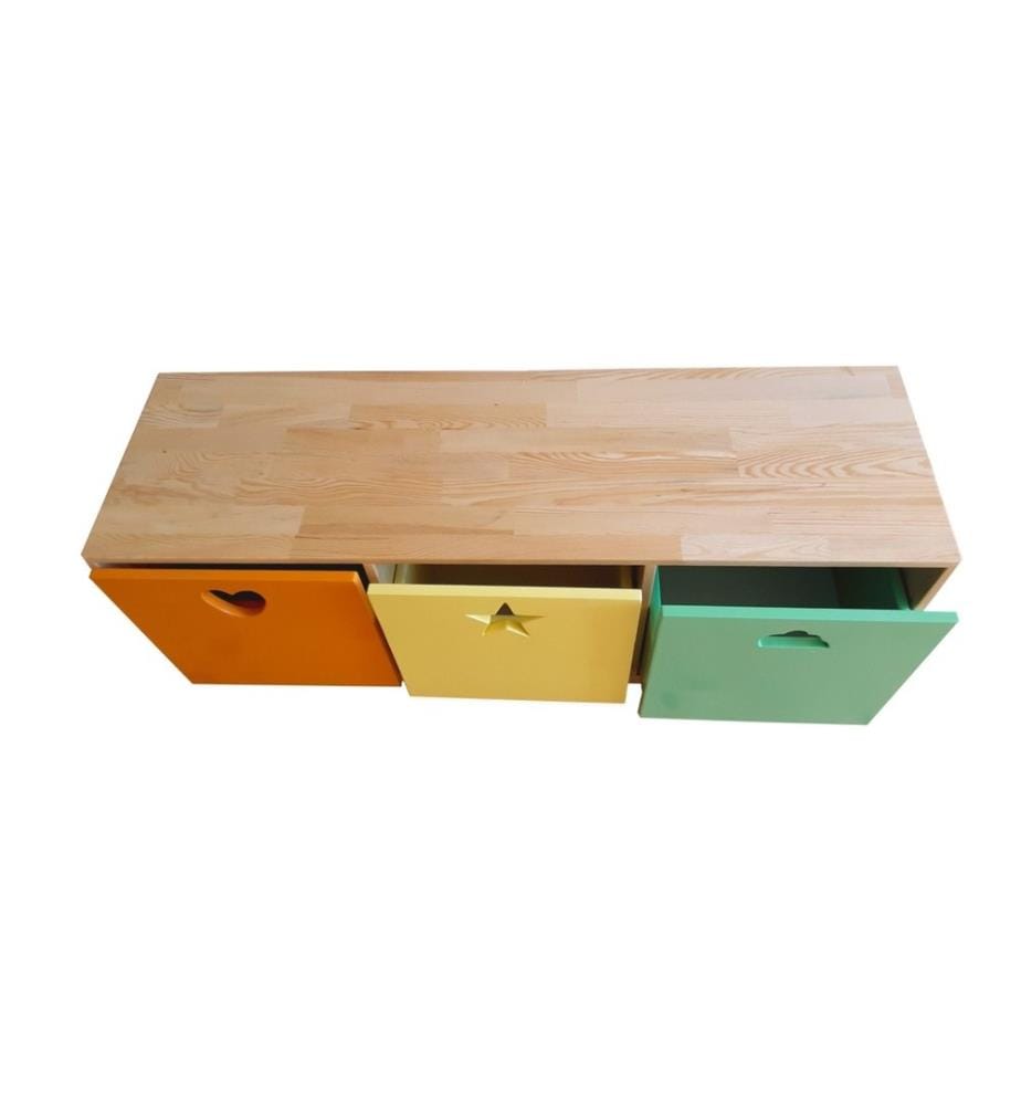Multi Purpose Cabinet, Multicolor, Pine