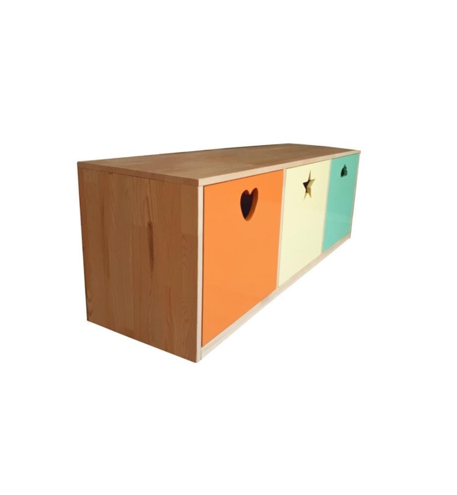Multi Purpose Cabinet, Multicolor, Pine