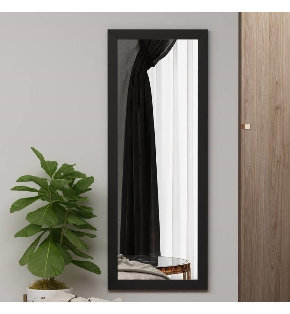 Specchio, Nero, MDF, Vetro Pier