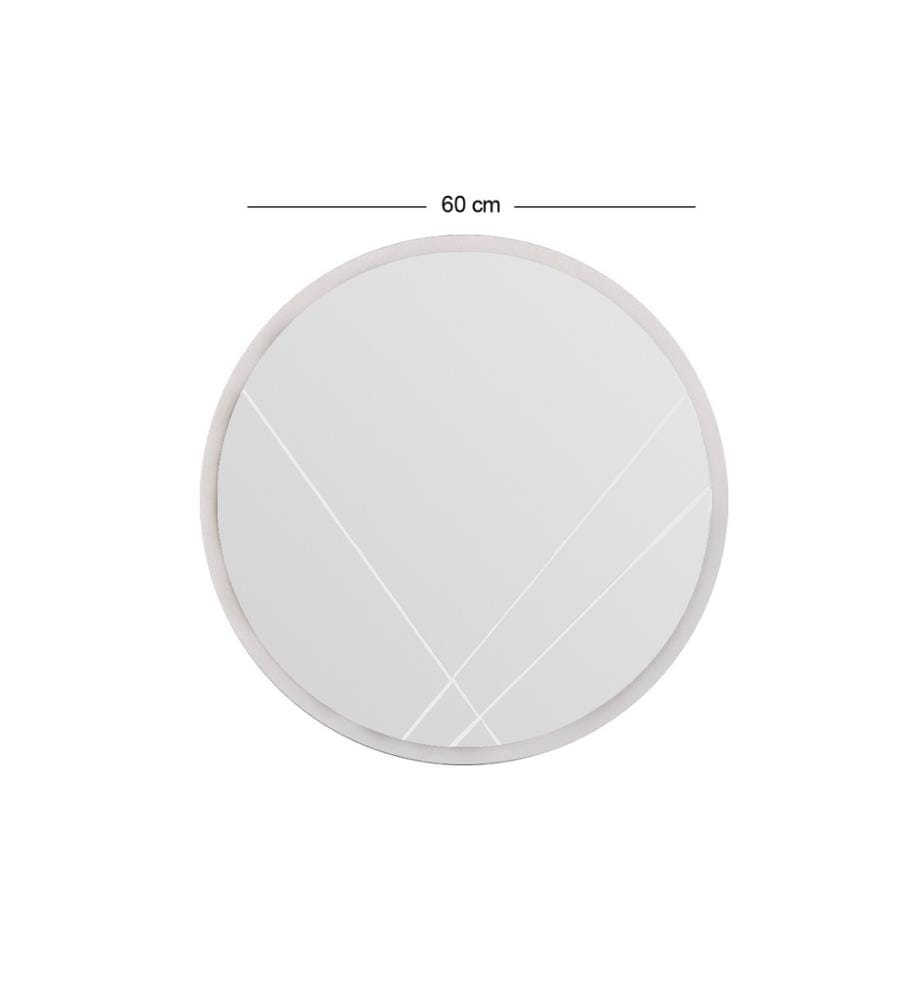 Specchio, Bianco, MDF, Specchio Rotondo