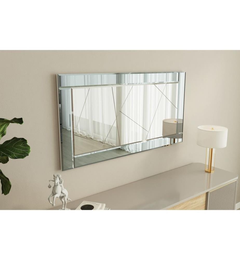 Specchio, Fumo, Bianco, 100% MDF