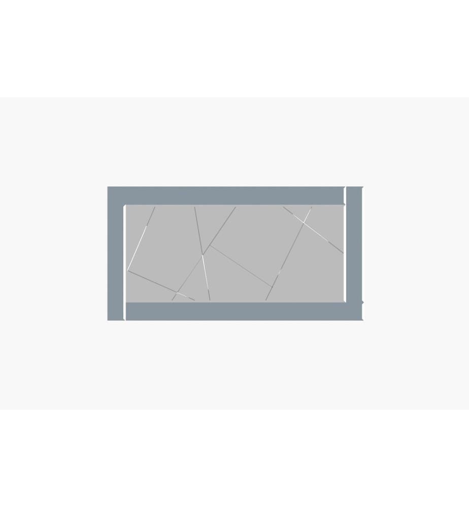 Specchio, Fumo, Bianco, 100% MDF