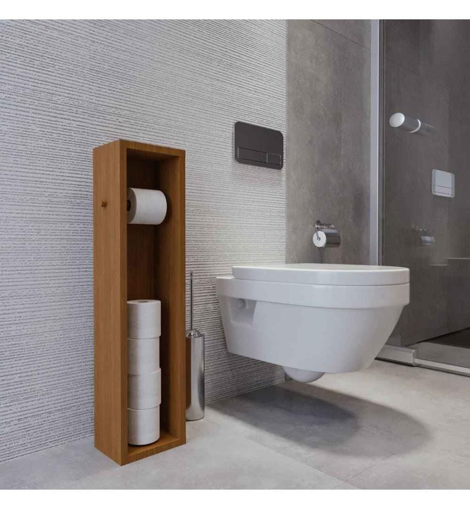 Mobile da bagno, noce, pannello di particelle rivestito di melamina