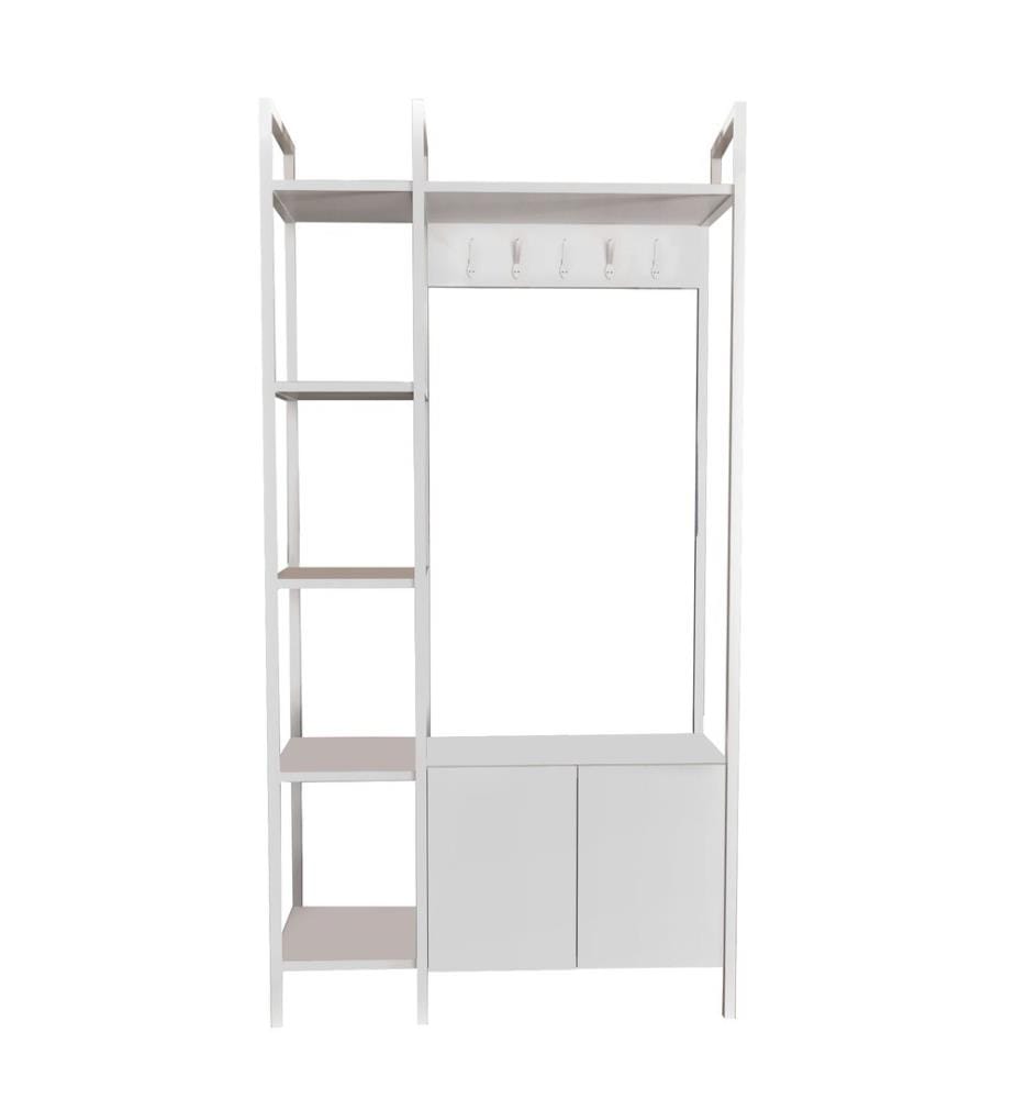 Hall Stand, blanc, panneau de particules mélaminé