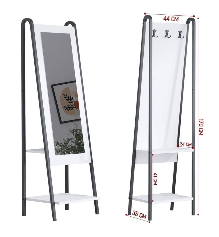 Stand da sala, bianco, nero, truciolato rivestito in melamina