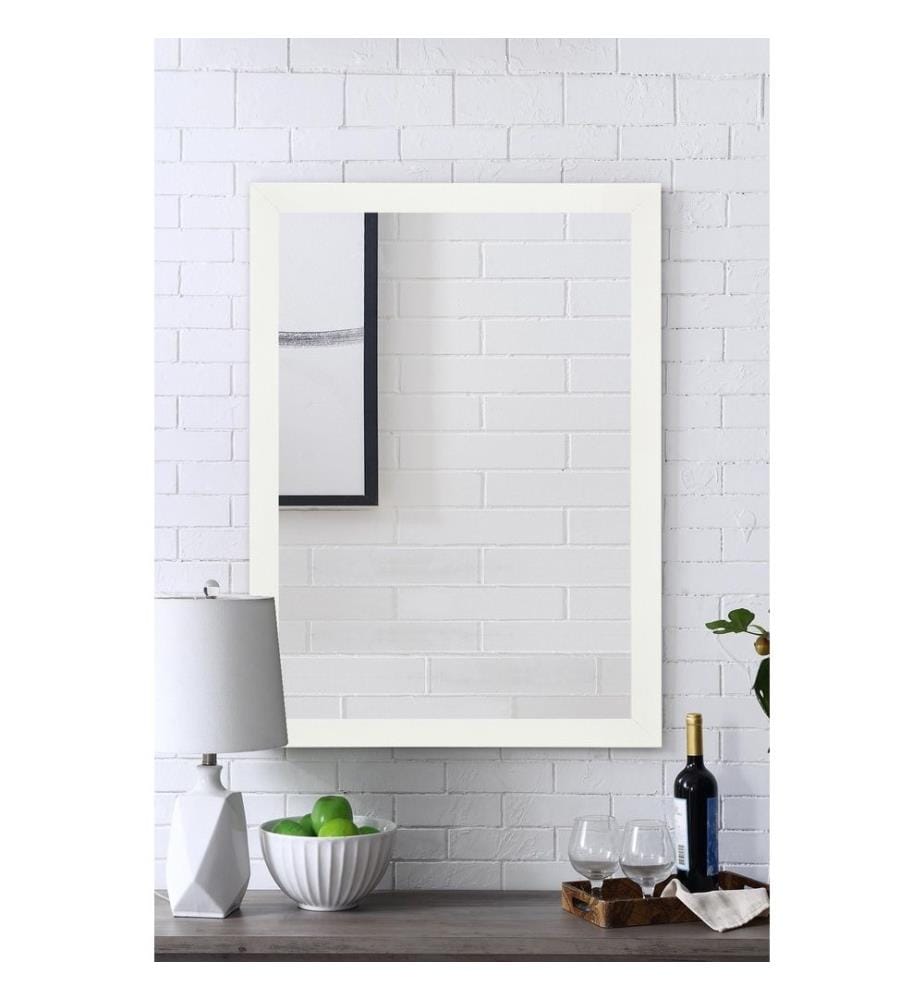 Specchio decorativo, bianco, plastica