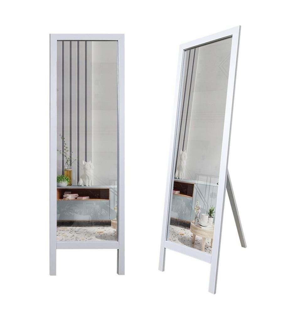 Specchio Cheval, bianco, legno