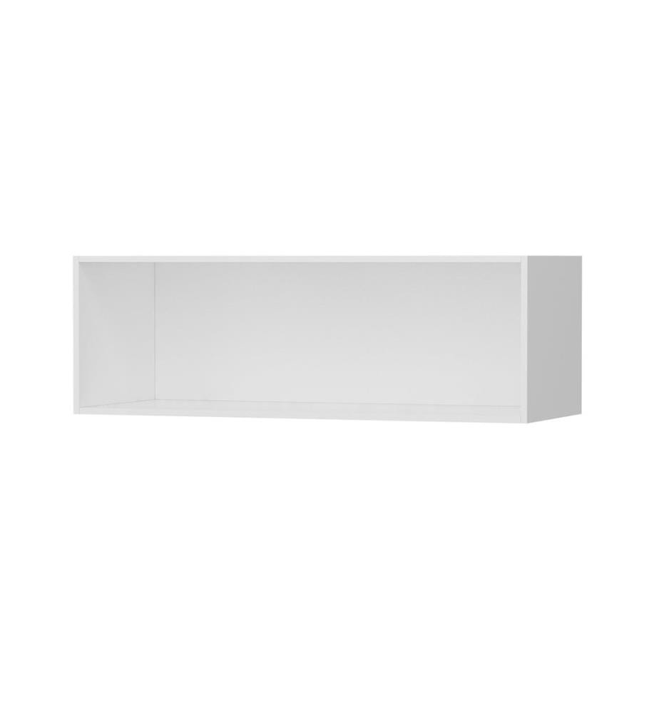 Mobiletto da parete, bianco, pannello truciolare rivestito in melamina