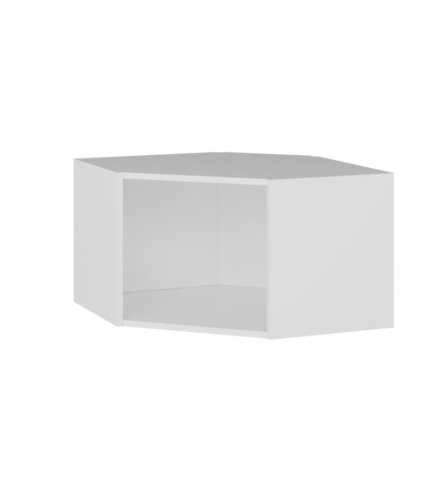 Mobiletto da parete, bianco, pannello truciolare rivestito in melamina