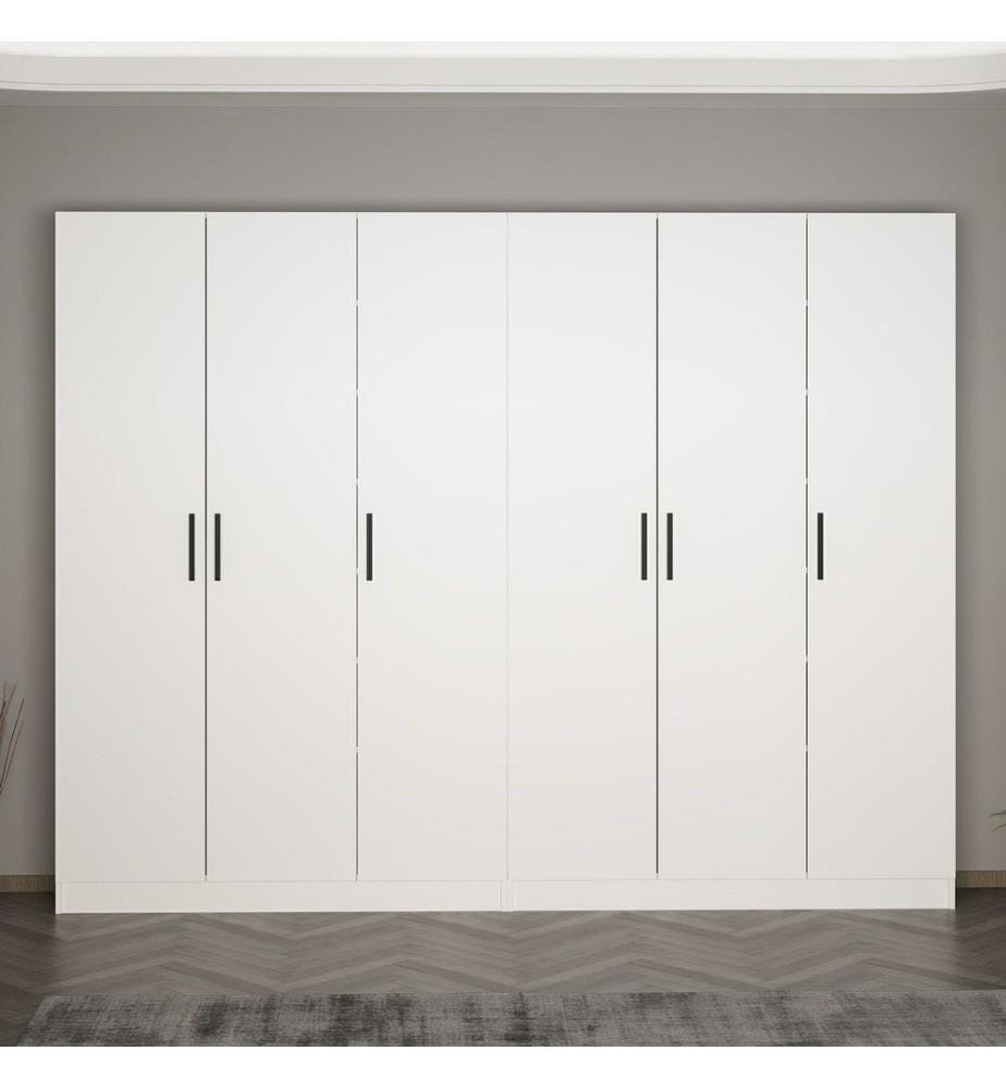 Appendiabiti, bianco, pannello truciolare rivestito in melamina