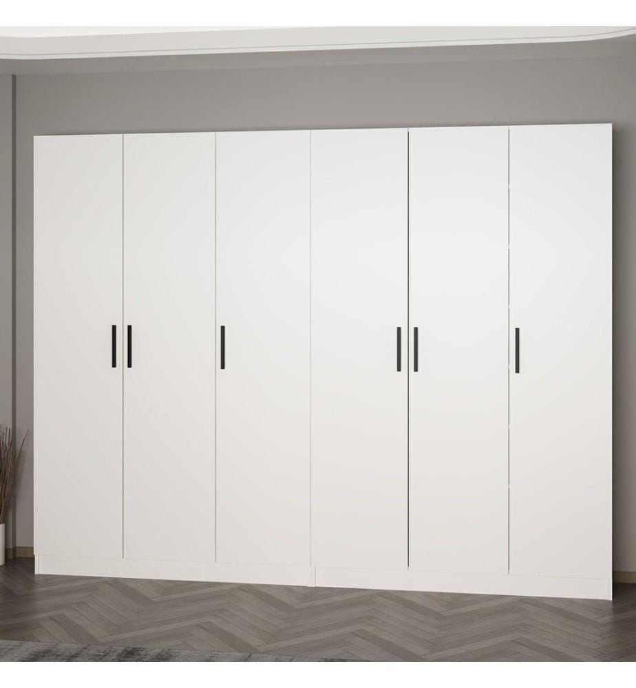 Appendiabiti, bianco, pannello truciolare rivestito in melamina
