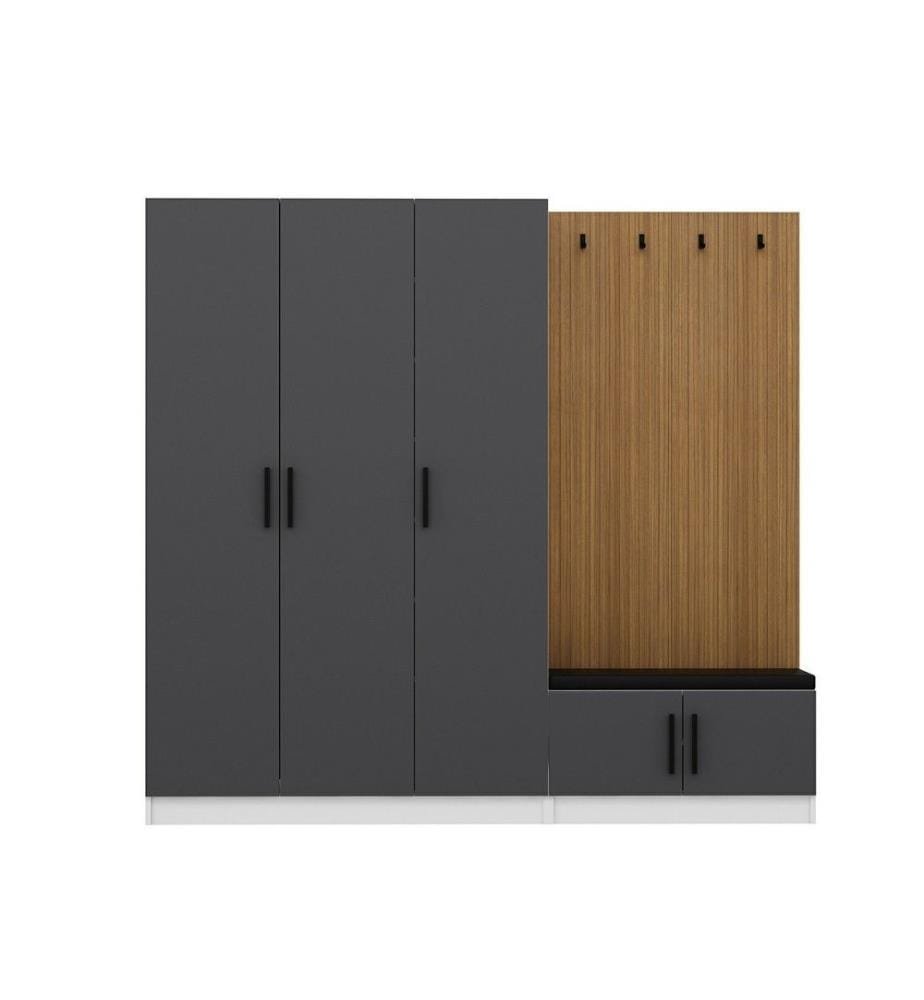 Hall Stand, Anthracite, panneau de particules mélaminé