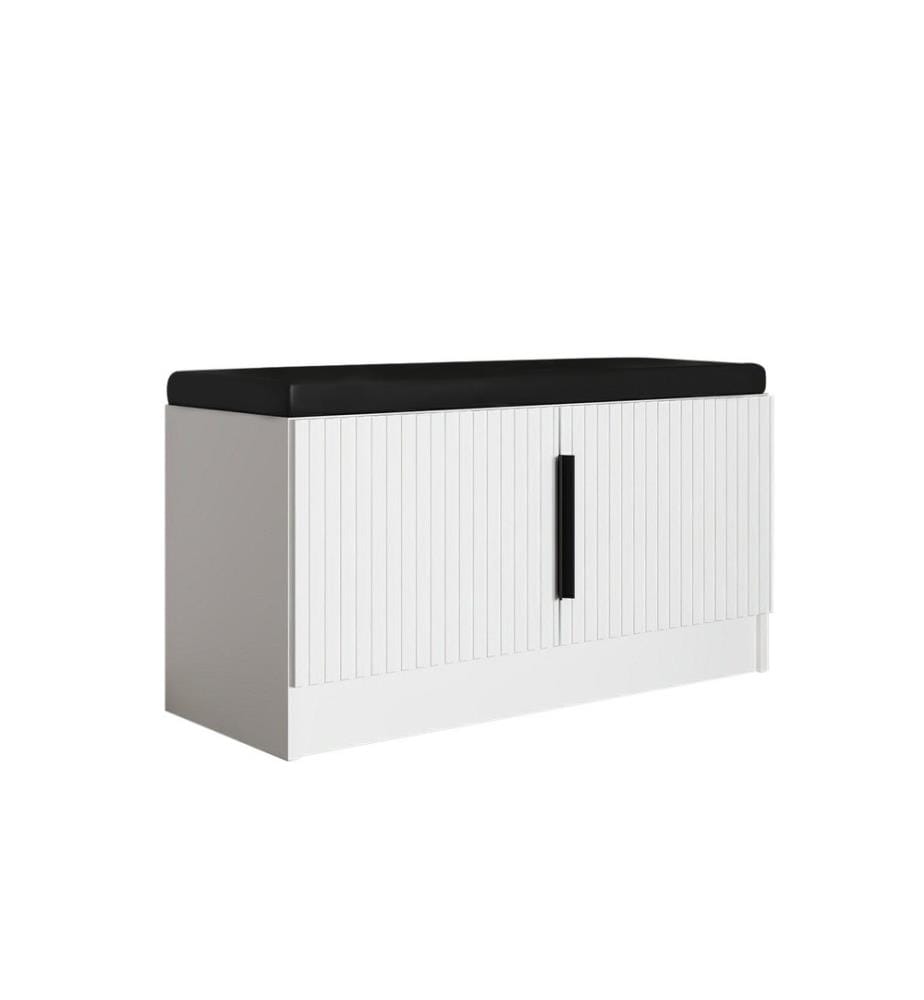 Hall Stand, blanc, panneau de particules mélaminé