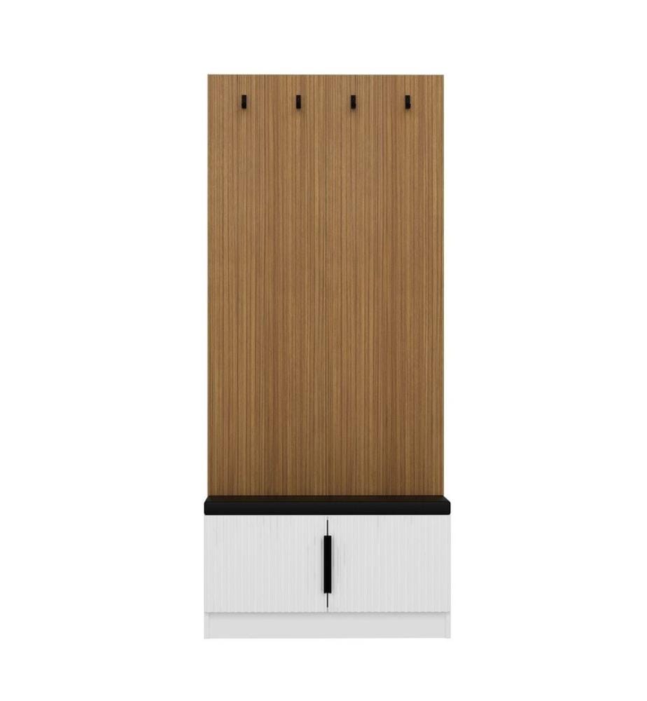 Hall Stand, blanc, panneau de particules mélaminé