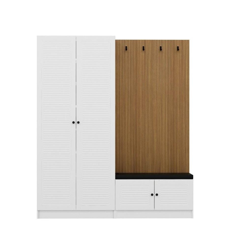 Hall Stand, blanc, panneau de particules mélaminé