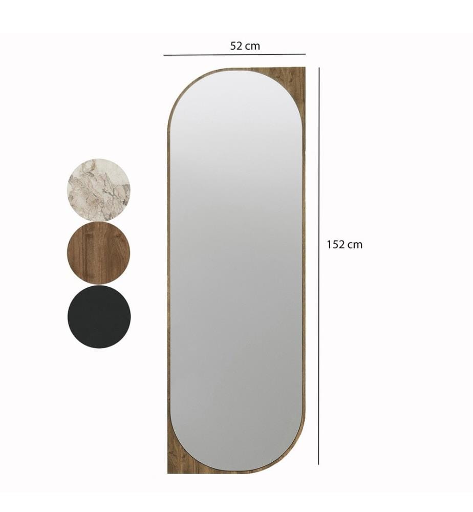 Specchio, noce, MDF