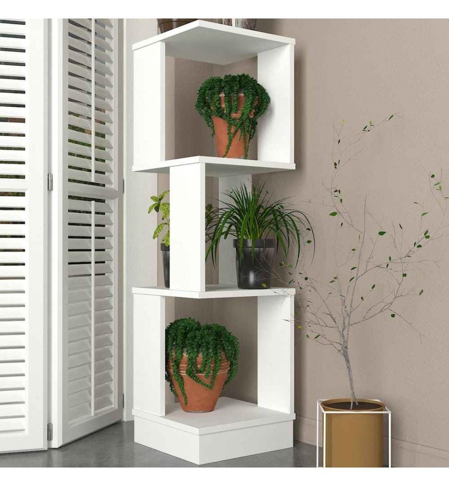 Scaffale, bianco, pannello truciolare rivestito in melamina