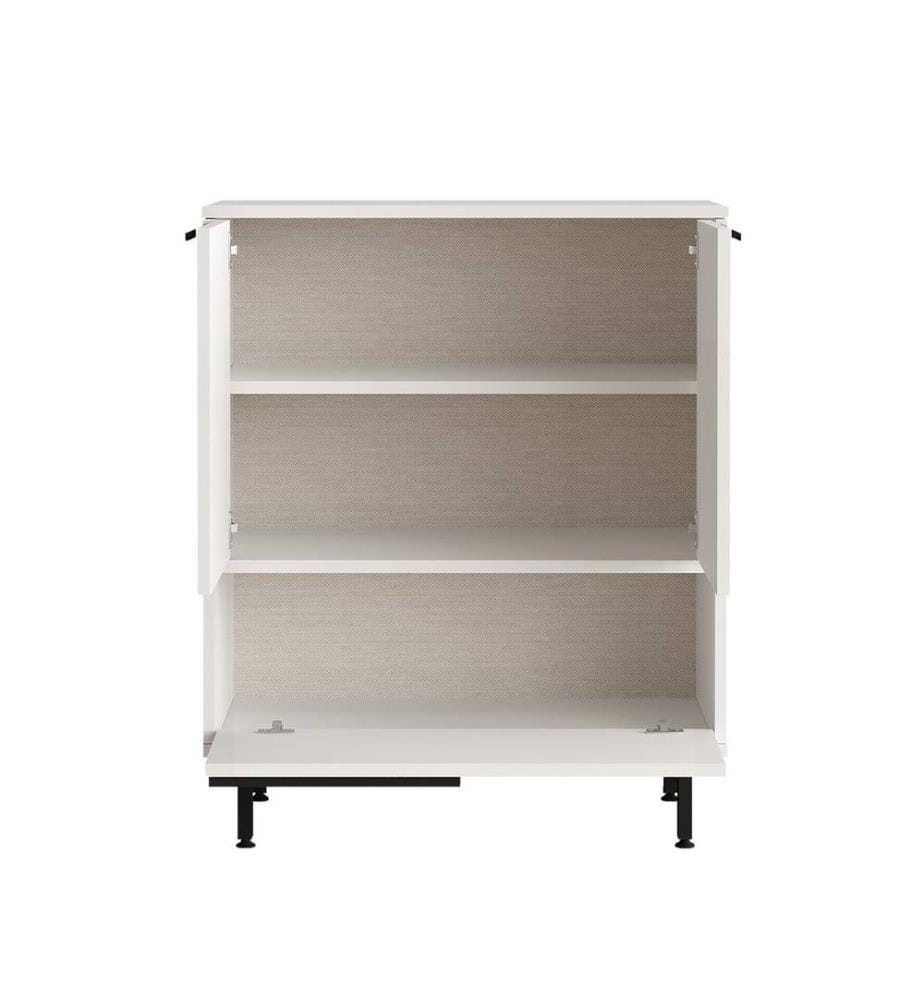 Meuble de cuisine, blanc, panneau de particules mélaminé