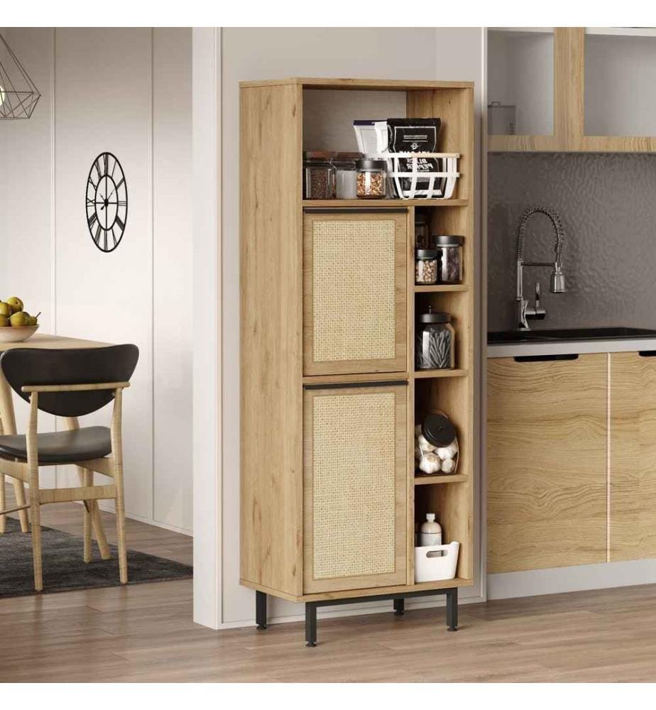 Mobile da cucina, noce, rovere, pannello truciolare rivestito in melamina
