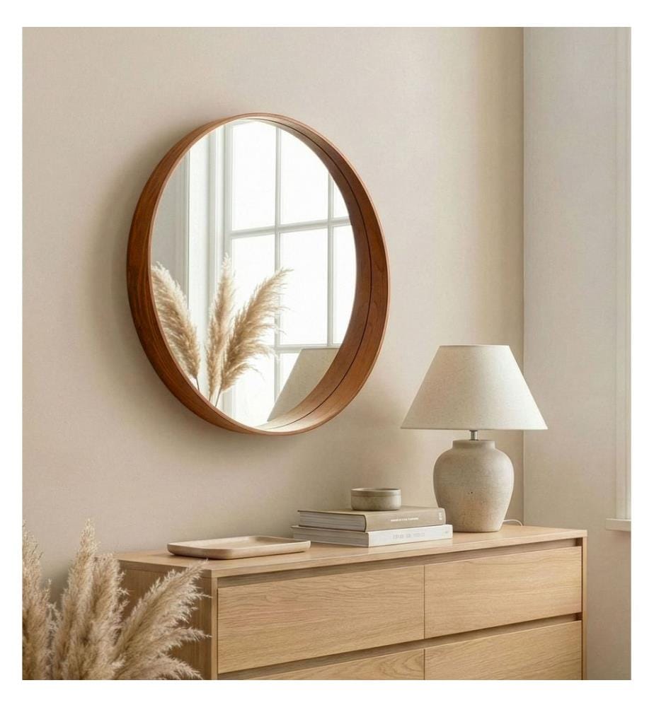 Specchio, Noce, MDF rivestito 100% Noce