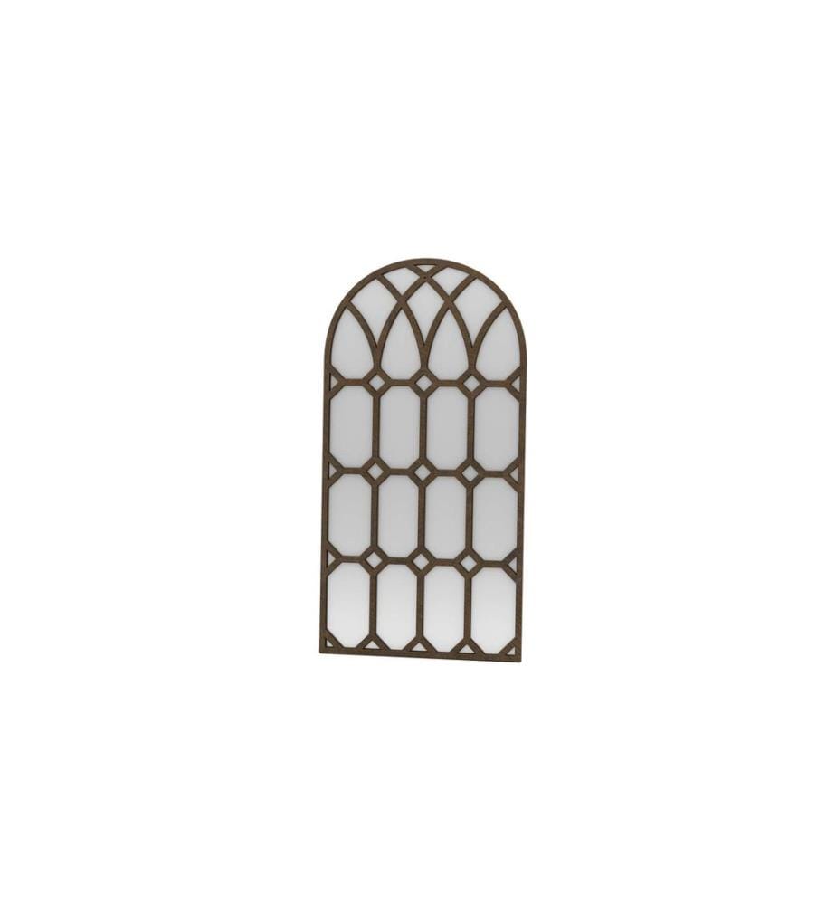 Specchio a figura intera, marrone, 100% MDF
